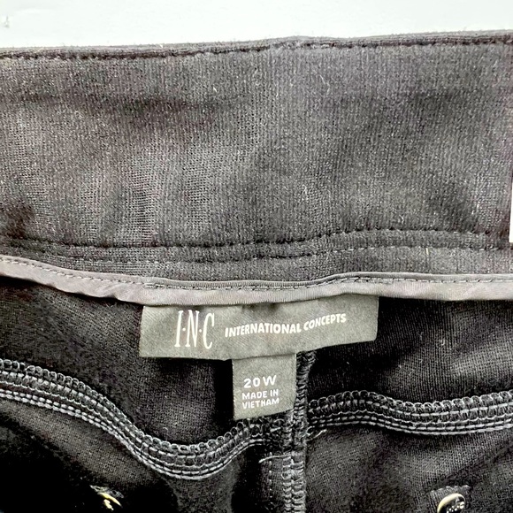 INC INTERNATIONAL CONCEPT, SKINNY LEG, REGULAR, DEEP BLACK,SIZE 20W,WOMENS PANTS - Picture 5 of 10